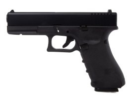 Pistol airsoft EU7, glisieră metalică, gaz blowback - Negru [Raven]