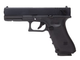 Pistol airsoft EU8, rafală, glisieră metalică, Gaz blowback - Negru [Raven]
