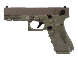 Airsoft pistol EU8, explozie, metal slide, Gaz blowback - HYDRO TAN/CAMO [Raven]