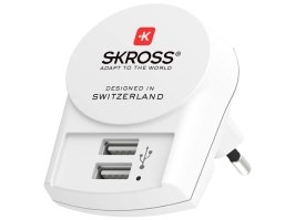 Adaptor de încărcare USB DC10, 2x USB-A, 2400mA [SKROSS]