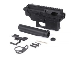 Corp / receptor complet din nailon M4 cu tub pentru pat – Negru [SLONG Airsoft]