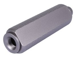 Amortizor de zgomot din metal 128 x 35 mm (SL10335B) – Gri [SLONG Airsoft]