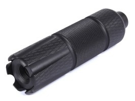 Amortizor de zgomot din metal 128 x 35 mm (SL10337A) – Negru [SLONG Airsoft]