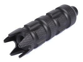 Amortizor de zgomot din metal 128 x 35 mm (SL10338A) – Negru [SLONG Airsoft]