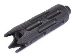 Amortizor de zgomot din metal 128 x 35 mm (SL10339A) – Negru [SLONG Airsoft]