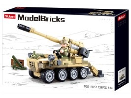 Model Bricks M38-B0751 Tun mobil 8x8 cu mortar terestru [Sluban]