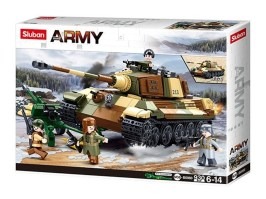 ARMATĂ Bătălia de la Budapesta M38-B0980 Tanc greu german King Tiger 2in1 [Sluban]