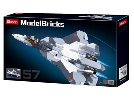 ARMY Model Bricks M38-B0986 Avion de luptă Su-57 2in1 [Sluban]