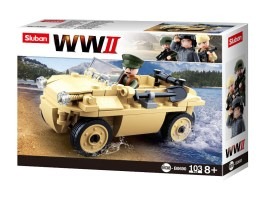 WW2 M38-B0690 Vehicul amfibiu german Schwimmwagen [Sluban]