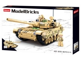 ARMY Model Bricks M38-B0790 Tanc principal de luptă 2in1 [Sluban]