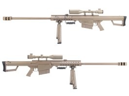 M82 BARRETT (SW-02A), complet din metal, bipod cu lunetă inclus, TAN [Snow Wolf]