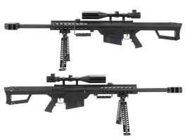 M82 CQB BARRETT (SW-02CQB-A), bipod cu lunetă inclus, negru [Snow Wolf]