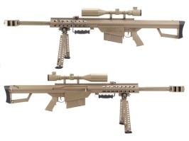 M82 CQB BARRETT (SW-02CQB-A), bipod cu lunetă inclus, TAN [Snow Wolf]