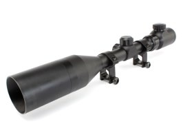 3-9x50E Luneta iluminată cu parasolar - negru [Snow Wolf]