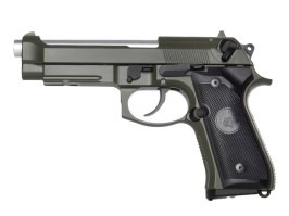 Pistol airsoft M9A1, cu gaz (GBB) - OD [Snow Wolf]