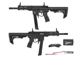 Pușcă Airsoft SA-FX01 Gen.2 FLEX™ HAL ETU Kit Easy Entry cu încărcător și baterie - Negru [Specna Arms]