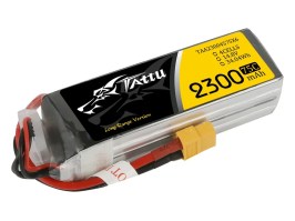 Baterie Li-Po 14,8 V, 2300 mAh, 75C, 105 x 35 x 29 mm – XT60 [Tattu]