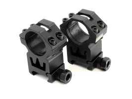 Suport optic din două părți de 25 mm pentru șină RIS (înalt) [Theta Optics]