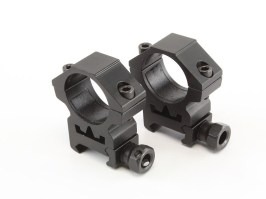 Suport optic din două părți de 25 mm pentru șină RIS (scăzut) [Theta Optics]