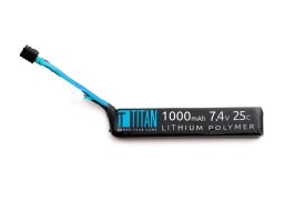 Baterie Li-Po 7,4V 1000mAh 25C - Mini AK stick cu Dean [TITAN]