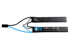 Baterie Li-Po 7,4V 1200mAh 25C - Mini CQB cu Tamiya [TITAN]