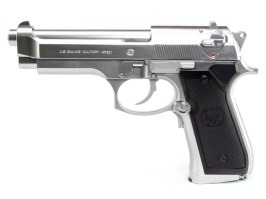 Pistol electric Airsoft M92F Argintiu militar, blowback (EBB) [Tokyo Marui]