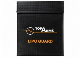 Sac ignifug de siguranță pentru încărcarea bateriilor Li-Pol / Li-Ion, 18x23 cm [TopArms]