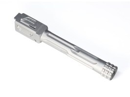 CNC Țeava exterioară fixă pentru Umarex/VFC G 17 Gen.5, filet -14mm - Argint [TTI AIRSOFT]