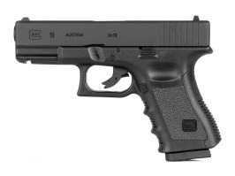 Pistol airsoft Glock 19 Gen.3, glisieră metalică, CO2, GNB - negru [UMAREX]