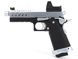 Pistol Airsoft GBB Hi-Capa 4.3 Red Dot, argintiu [Vorsk]