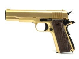 Airsoft pistol M1911 A1 - gaz blowback, full metal - placat cu aur de 24K [WE]