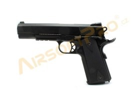 Pistol airsoft 1911B - gaz blowback, complet metalic, 2 încărcătoare [WE]