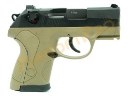 Airsoft pistol Compact Bulldog - 2x magazie, TAN, blowback [WE]