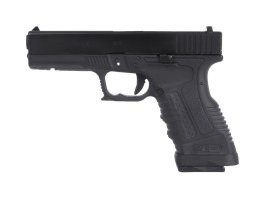 Pistol airsoft GP1799A - GBB, glisieră metalică neagră, cadru negru [WE]