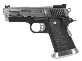 Pistol airsoft HI-CAPA 3.8 Brontosaurus - full metal, blowback - argintiu [WE]