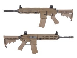 Pușcă airsoft 4168 V2 - full metal, blowback, TAN [WE]