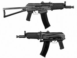 Pușcă airsoft AK74UN GBB - full metal, blowback, negru [WE]