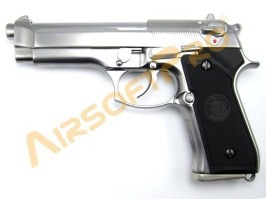 Airsoft pistol M92F Nichel, fullmetal, blowback [WE]