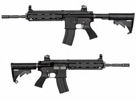 Pușcă airsoft 416 V3 GBB - full metal, blowback, negru [WE]