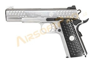 Airsoft pistol KAC 1911 Knight Hawk Silver - fullmetal, blowback [WE]