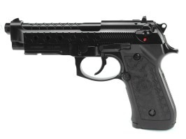 Pistol airsoft M92 Hex Cut - GBB, full metal, Gen.2 - negru [WE]