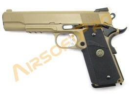 Airsoft pistol M.E.U. SOC RAIL- TAN, fullmetal, blowback [WE]