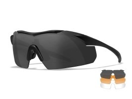 VAPOR 2.5 Ochelari negri - clar, fum, rugină ușoară [WileyX]