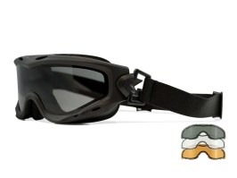 Ochelari de protecție SPEAR Dual Lens - transparent, fum, rugină deschisă [WileyX]