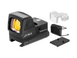 Solar Powered Mini Red Dot Sight - Negru [xFORCE]