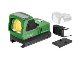 Solar Powered Mini Red Dot Sight - verde [xFORCE]